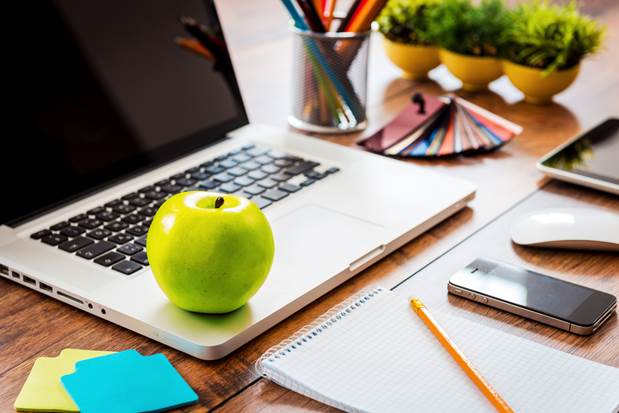 healthy snacks desk