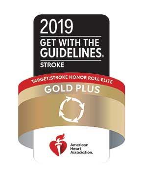 2019 Get With The Guidelines - Target: Stroke Honor Roll Elite Gold Plus - American Heart Association