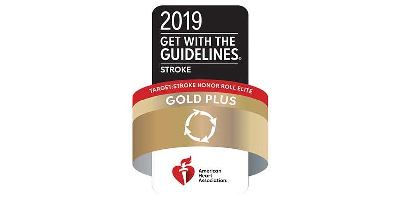 2019 Get With The Guidelines – Target: Stroke Honor Roll Elite Gold Plus – American Heart Association 2019 Get With The Guidelines - Target: Stroke Honor Roll Elite Gold Plus - American Heart Association