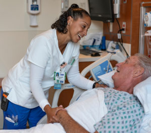 nurse with patient