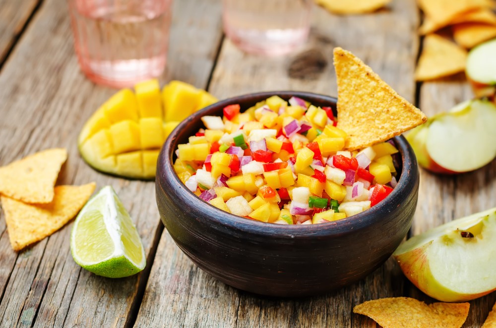 Sweet and spicy apple salsa 11-8-19