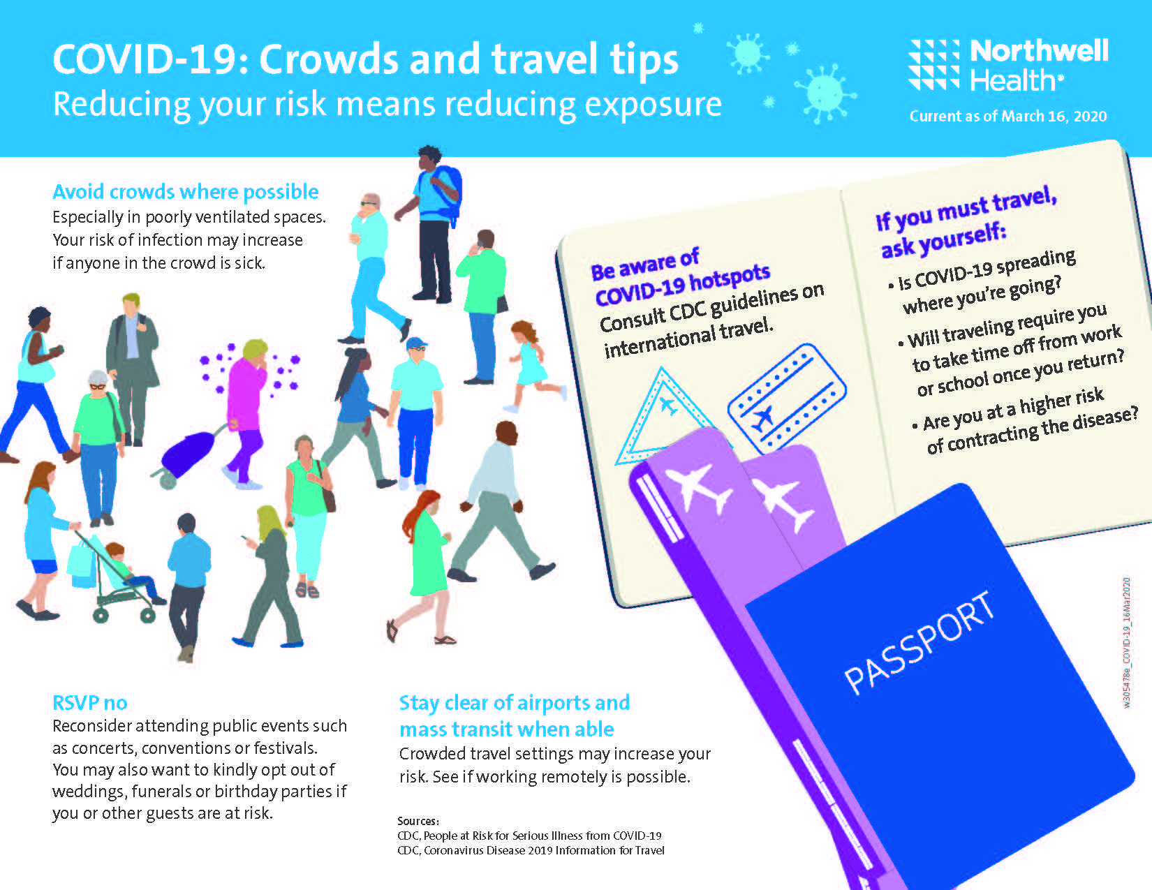 COVID-19 crowds and travel tips to reduce your risk