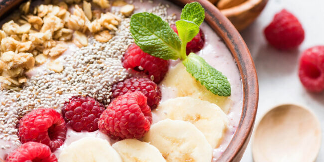 Superfood Acai Smoothie Bowl With Toppings