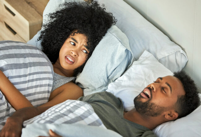 I just want the snoring to stop